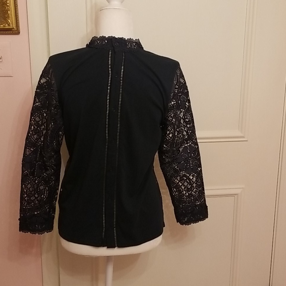 JAMES COVIELLO anthropologie lace top - Picture 3 of 7
